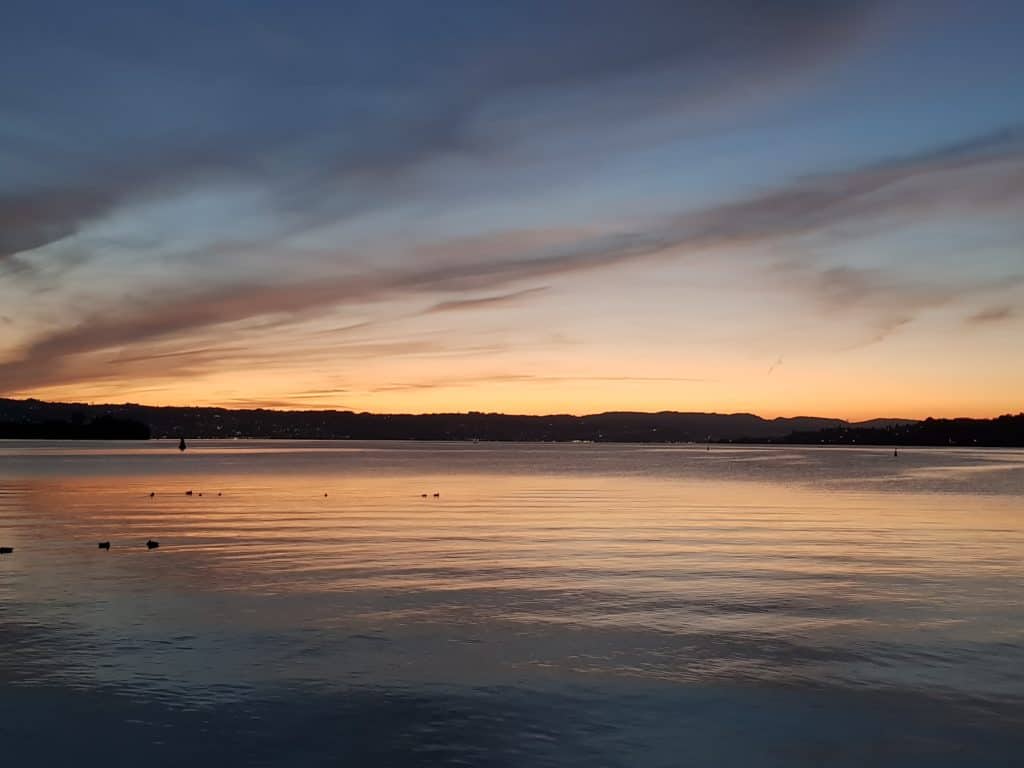 Zürichsee Sonnenuntergang